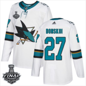 Sharks #27 Joonas Donskoi Weiß 2019 Stanley Cup Final Stitched